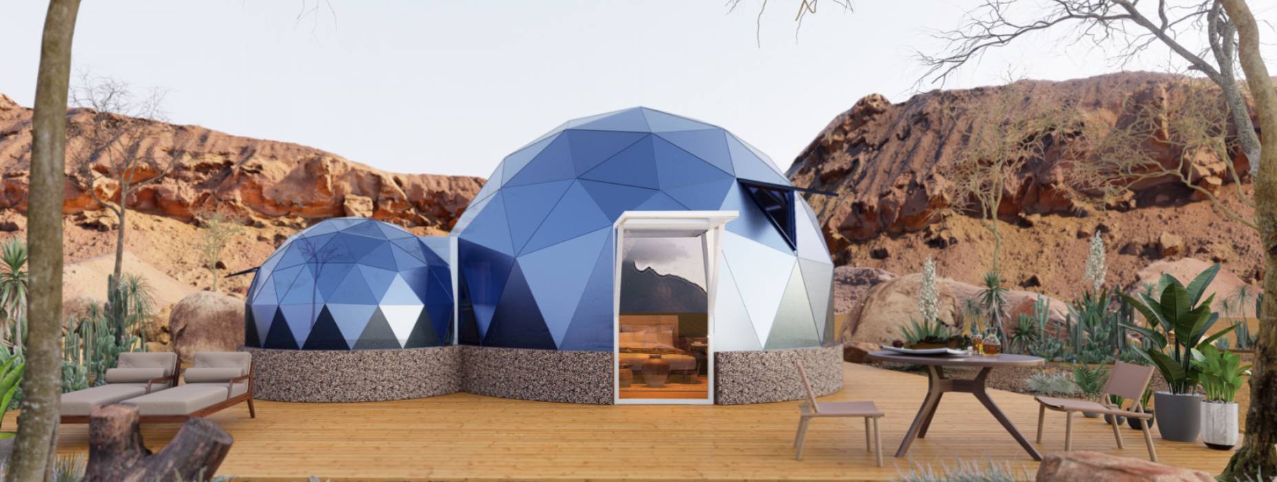 明光市球形智能光伏玻璃星空房